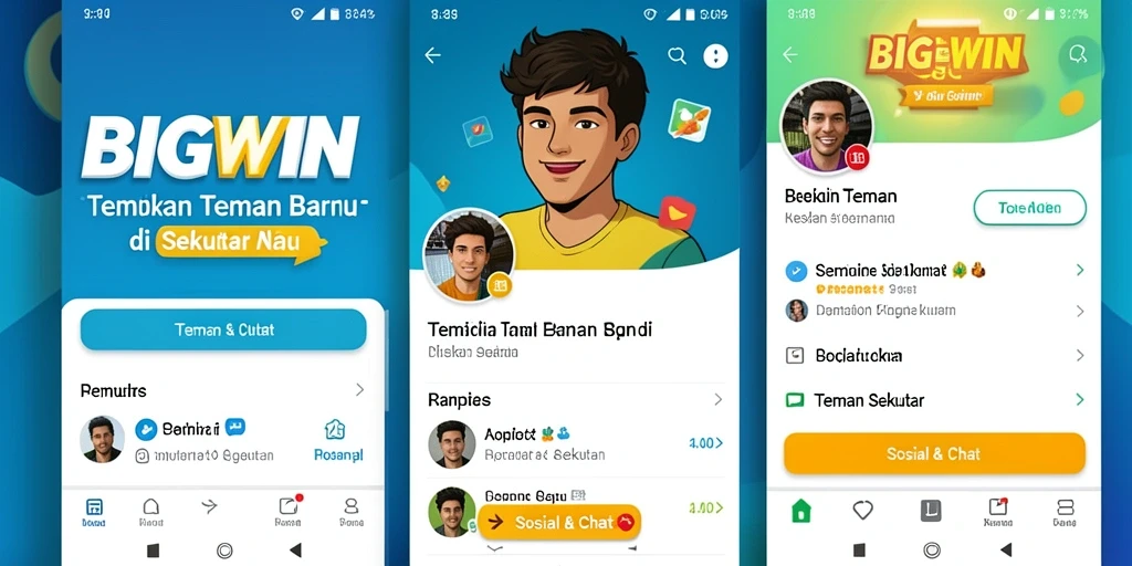 Tampilan antarmuka utama BIGWIN yang sederhana dan menarik.