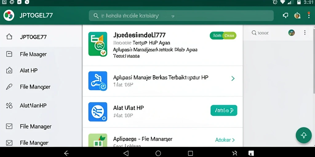 Tampilan antarmuka JPTOGEL77 yang sederhana dan efisien