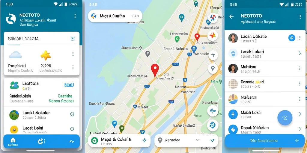 Tampilan antarmuka NEOTOTO dengan fitur Lacak Lokasi yang jelas dan mudah dipahami.