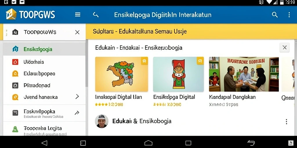 Tampilan antarmuka TOOPGWS yang menarik dan informatif.