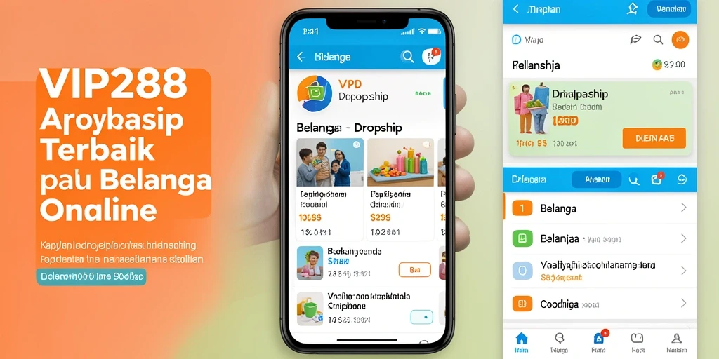 Tampilan antarmuka VIP288 yang intuitif dan fungsional untuk Dropship.